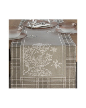 Bieżnik 45x140 Cho Holly ciemnobeżowy Eurofirany