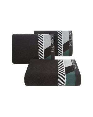 Ręcznik bawełna 70x140 Eva3 czarny Eurofirany