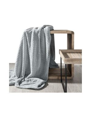 Koc pluszowy 150x200 Cindy srebrny Eurofirany