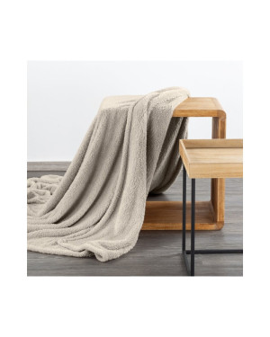 Koc pluszowy 200x220 Lori beżowy Eurofirany