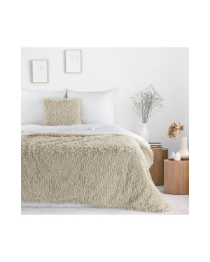 Koc futrzany 130x170 Adore beżowy Eurofirany