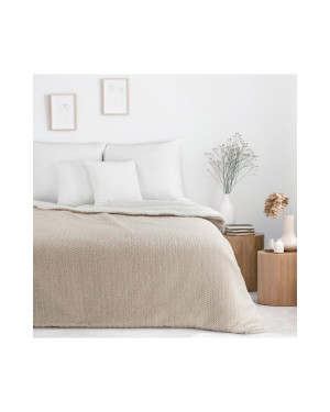 Koc pluszowy 130x170 Laris beżowy Eurofirany