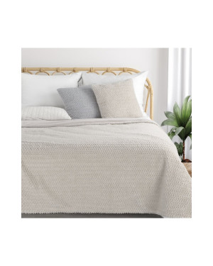 Koc pluszowy 130x170 Laris kremowy Eurofirany