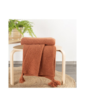 Koc akrylowy 130x170 Pled 1 ceglasty Eurofirany