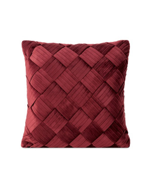 Poszewka velvet 45x45 Sonia bordowa Eurofirany