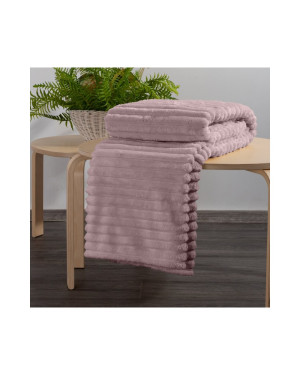 Koc pluszowy 200x220 Soft pudrowy Eurofirany