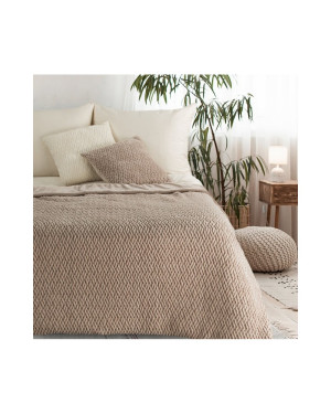 Koc pluszowy 130x160 Kayla beżowy Eurofirany