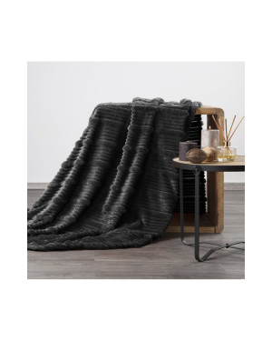 Koc pluszowy 200x220 Nina czarny Eurofirany