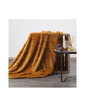 Koc pluszowy 200x220 Nina miodowy Eurofirany