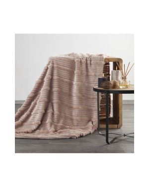 Koc pluszowy 200x220 Nina pudrowy Eurofirany