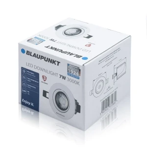 Lampa LED podtynkowa Spot 7W barwa ciepła [Średnica otworu: 75 mm] DLR7WW - Blaupunkt