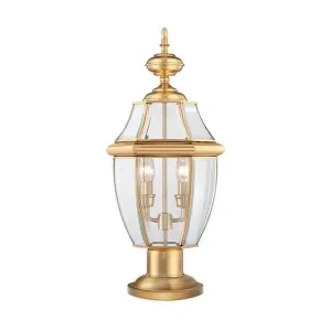 Lampa stojąca zewnętrzna złota 2-punktowa QZ/NEWBURY3/L z serii NEWBURY - Elstead Lighting