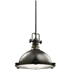 Lampa wisząca loftowa metalowa czarna 34cm KL/HATTBAY/M OZ z serii HATTERAS - Elstead Lighting