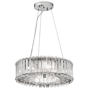 Lampa wisząca kryształowa chromowana 6-punktowa EKL/CRSTSKYE/P/A z serii CRYSTAL SKY - Elstead Lighting