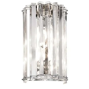 Kinkiet kryształowy 2-punktowy chromowany KL/CRSTSKYE2 z serii CRYSTAL SKYE - Elstead Lighting