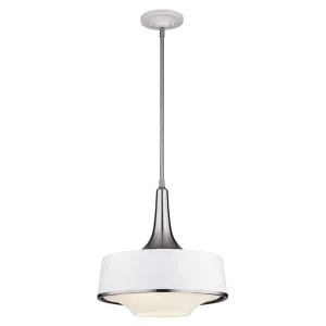 Lampa wisząca biało-srebrna metalowa 4-punktowa FE/HOLLOWAY/4P W z serii HOLLOWAY - Elstead Lighting