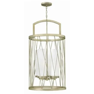 Lampa wisząca metalowa srebrna 4-punktowa HK/NEST/P/C SL z serii NEST - Elstead Lighting