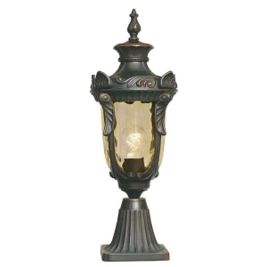 Lampa stojąca zewnętrzna brązowa metalowa PH3/M OB z serii PHILADELPHIA - Elstead Lighting