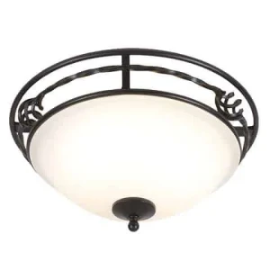 Plafon klasyczny metalowy czarny 2-punktowy PB/F/A BLACK z serii PEMBROKE - Elstead Lighting