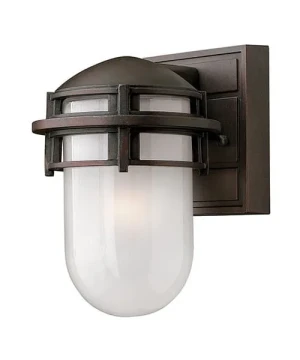 Kinkiet zewnętrzny metalowy brązowy ze szkłem HK/REEF/MINI VZ z serii REEF - Elstead Lighting