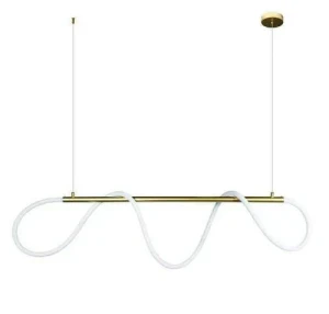 Lampa stylowa wisząca FANTASIA LONG LED złota 120 cm ST-9282P/L2 - Step Into Design