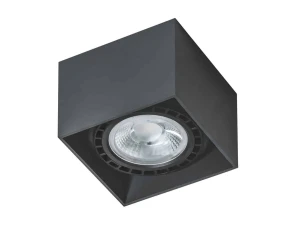 Azzardo Oprawa sufitowa metalowa czarna kwadratowa AZ1834 z serii ALEX ECO
