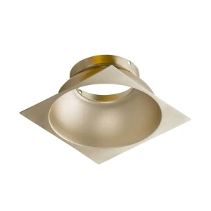 Azzardo Reflektor metalowy beżowy kwadratowy 9cm AZ0833 z serii HUGO