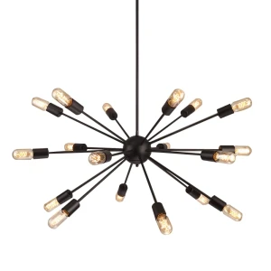 Azzardo Lampa wisząca metalowa czarna 18-punktowa 79cm AZ1657 z serii ORBIT