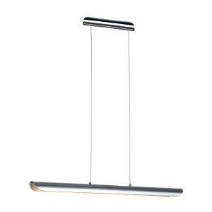 Azzardo Lampa wisząca biurowa metalowa chromowana 70cm AZ1695 z serii RAY