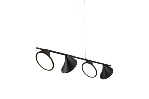 Azzardo Lampa wisząca metalowa czarno-biała 100cm AZ2696 z serii CLAMOR
