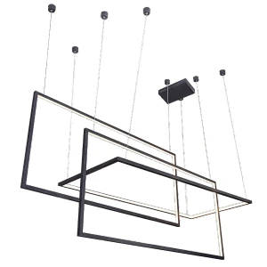 Azzardo Lampa wisząca metalowa czarna 130cm AZ2914 z serii RING METRIC