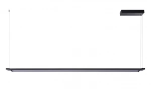 Azzardo Lampa wisząca metalowa czarna podłużna 132cm AZ3203 z serii Flash
