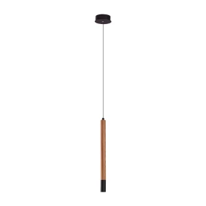 Azzardo Lampa wisząca drewniana brązowo-czarna AZ3339 z serii Izolda