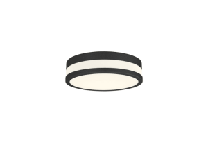 Azzardo Plafon łazienkowy LED czarno-biały metalowy 30cm AZ4258 z serii Kari