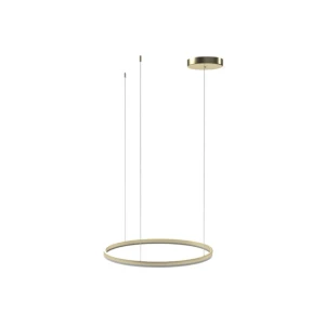 Azzardo Lampa wisząca złota metalowa okrągła 60cm AZ4970 z serii RING HALO PENDANT