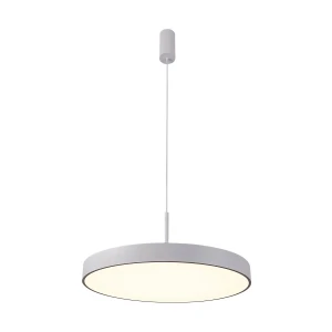 Azzardo Lampa wisząca LED biała metalowa 40cm AZ5087 z serii MARCELLO