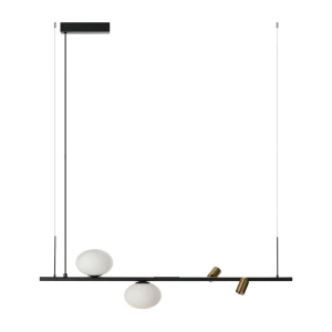 Azzardo Lampa wisząca metalowa czarno-biała 95cm AZ5639 z serii TRASIMENO