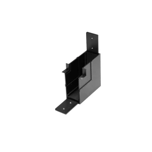 Azzardo Łącznik narożny magnetyczny czarny metalowy CORNER90 B BK AZ6073 z serii BETA MAGNETIC