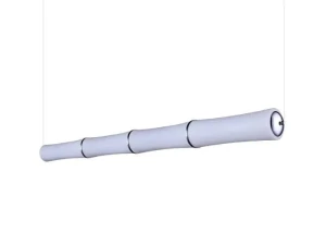 Azzardo Lampa wisząca biała z tworzywa z chromem AZ1902 z serii BAMBOO