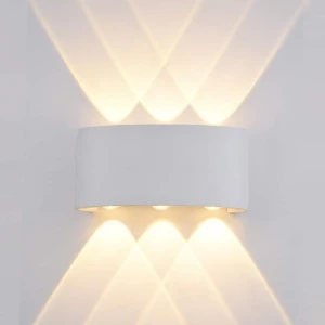 Kinkiet zewnętrzny biały metalowy LED OWL-451-3-WH z serii Ortelo - Lampy Italux