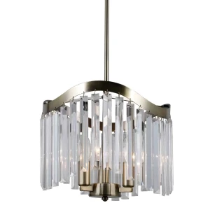 Lampa wisząca kryształowa 3-punktowa antyczny brąz PND-44544-3 z serii Sabriga - Lampy Italux