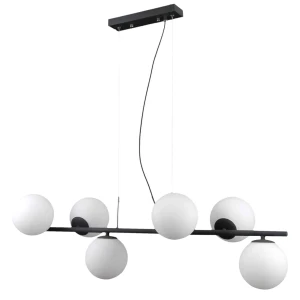 Lampa wisząca czarna metalowa 6-punktowa PND-5510-6-BK z serii RADDI - Lampy Italux