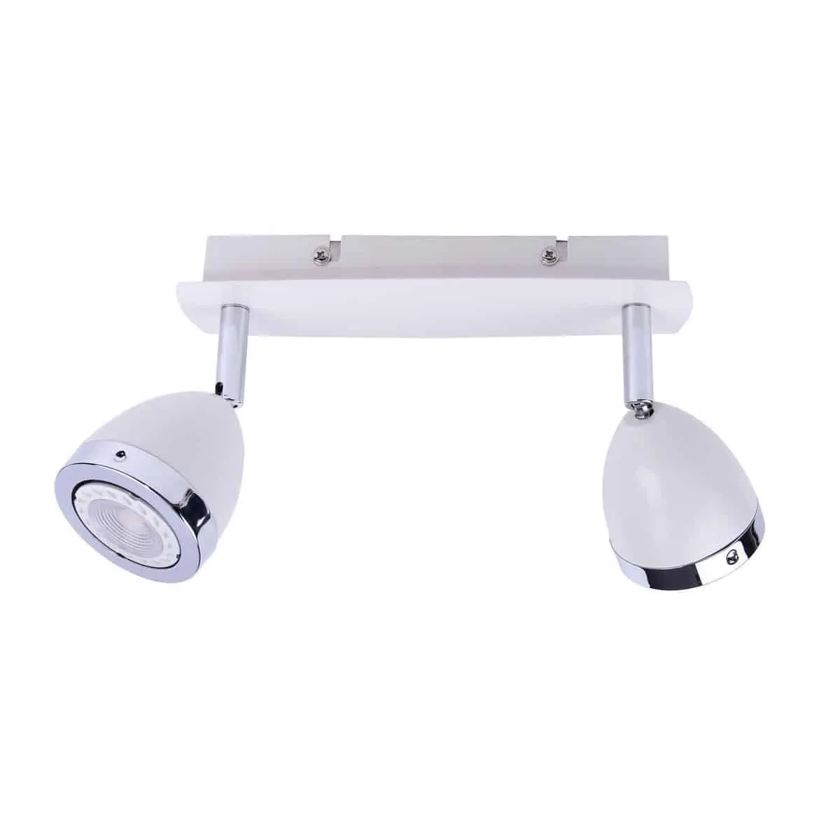 Reflektor sufitowy biały chromowany 2-punktowy SPL-9372-2A WH z serii CALASA - Lampy Italux