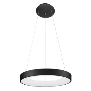Lampa wisząca LED czarna okrągła 48cm 5304-840RP-BK-4 z serii GIULIA - Lampy Italux