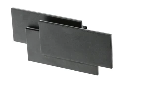 Azzardo Kinkiet metalowy czarny płaski LED AZ2198 z serii CLOVER