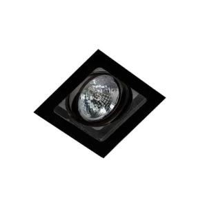 Azzardo Oprawa do wbudowania kwadratowa czarna metalowa AZ2810 z serii SISTO
