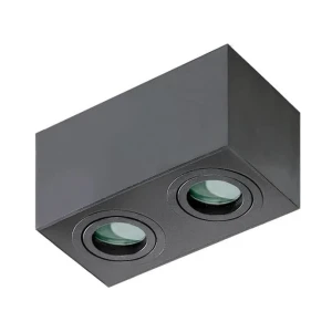 Azzardo Oprawa sufitowa metalowa czarna kwadratowa AZ2827 z serii BRANT