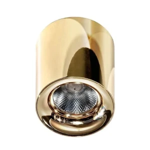 Azzardo Plafon metalowy złoty kwadratowy 8cm AZ2846 z serii MANE