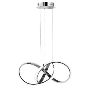 Lampa wisząca LED chromowana okrągła 55cm P01670CH z serii TOKYO - Cosmo Light
