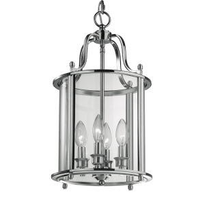 Lampa wisząca chromowana szklana 4-punktowa P04550CH z serii NEW YORK - Cosmo Light